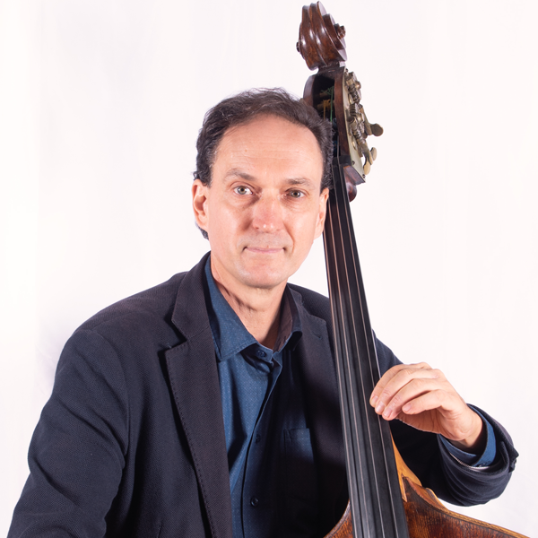 Alessandro Serra playing the double bass