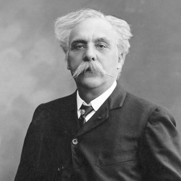 Gabriel Fauré in black and white