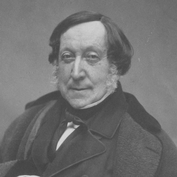 Gioacchino Rossini in black and white