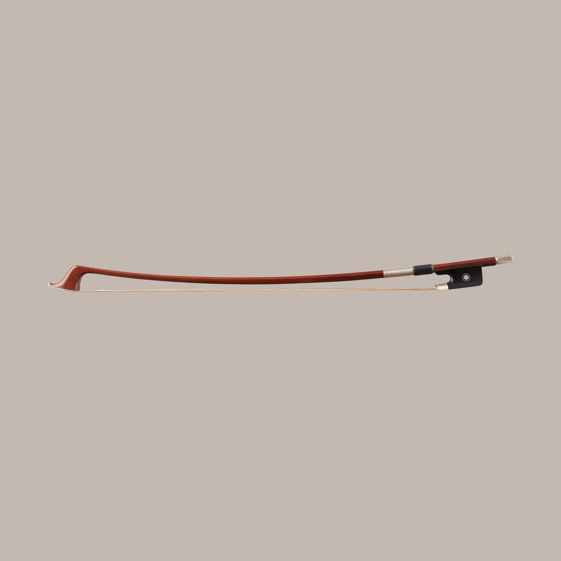 L.  Morizot c.1950 Double Bass Bow - full length bow on a beige background