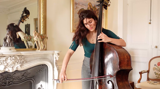 Bach — Cello Suite No. 1, [BWV 1007: 5. Menuet]: Played by Lorraine Campet, Double Bass