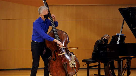Schubert — Arpeggione Sonata, Mov. 2 and 3: Played by Timothy Cobb, Double Bass