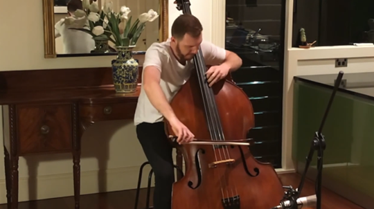 Bach — Cello Suite No. 2, [BWV 1008: 1. Prelude]: Played by Hugh Kluger, Double Bass