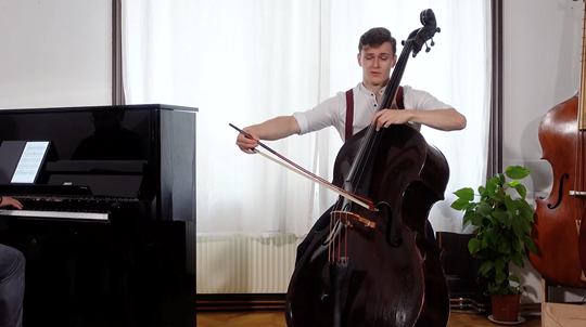 Schubert — Arpeggione Sonata, Mov. 2 and 3: Played by Dominik Wagner, Double Bass