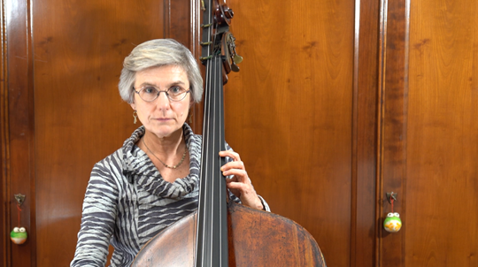 Bach — First Minuet in D minor: Tutorial with Cathy Elliott, Double Bass. Part 1 of 2